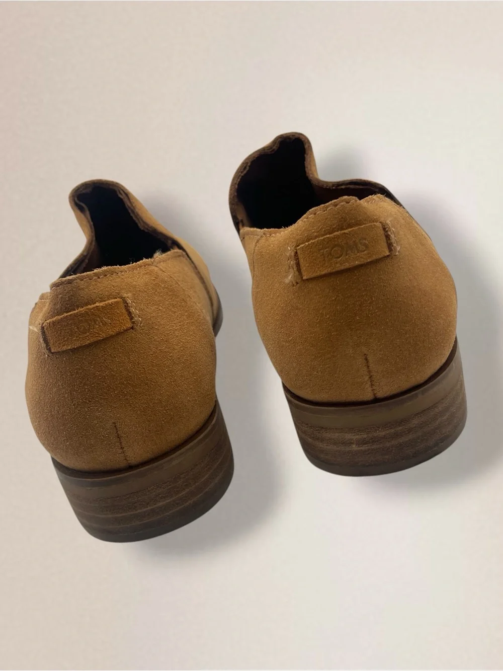 TOMS Shaye Tan Suede Slip-On Loafer Women's Size 8